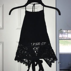 American Eagle Tie Back Lace Crop Top